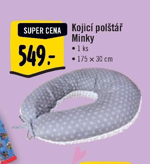 Kojicí polštář Minky