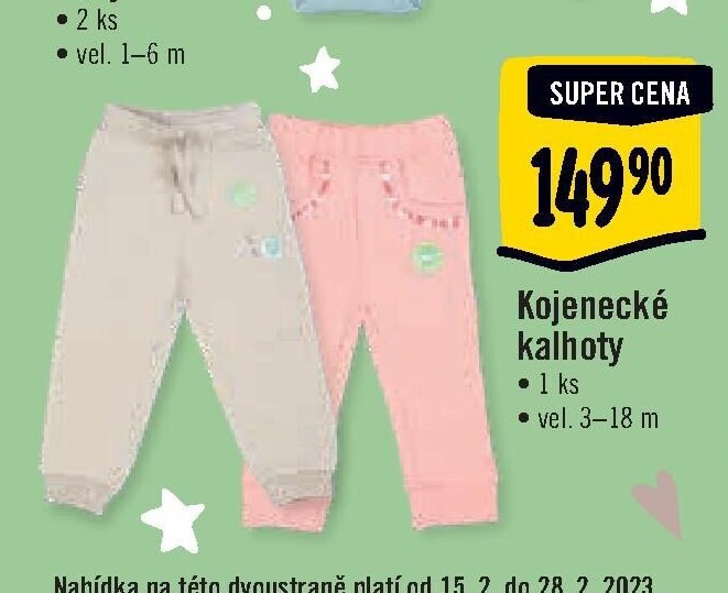 Kojenecké kalhoty