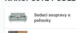 Sedací soupravy a pohovky