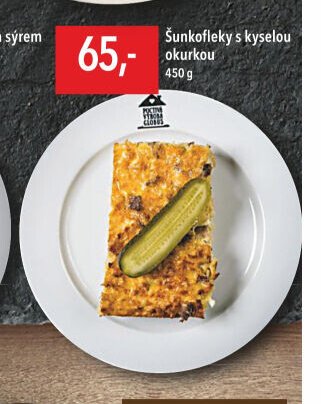 Šunkofleky s kyselou okurkou
