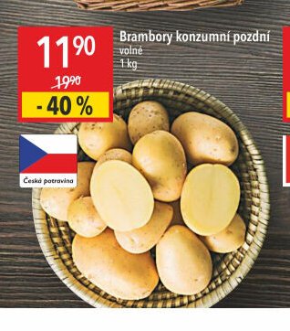 Brambory konzumní pozdní