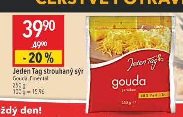 Jeden Tag strouhaný sýr