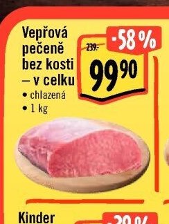 Vepřová pečeně bez kosti