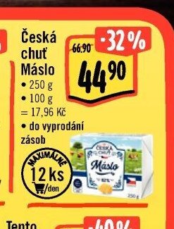 Česká chuť Máslo