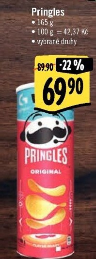 Chipsy Pringles - tubus