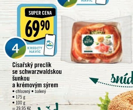 Císařský preclík Albert Fresh Bistro