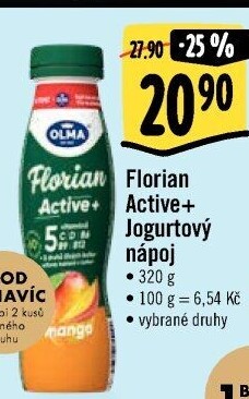 Jogurtový nápoj Florian Active+ Olma