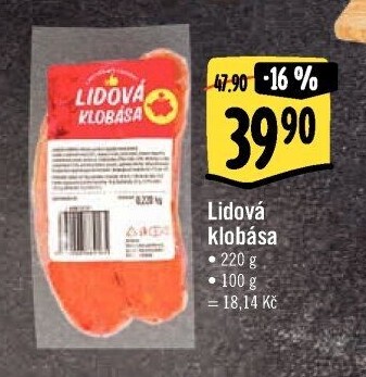 Klobása Lidová