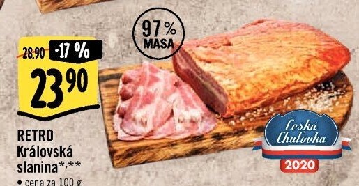 Královská slanina Albert Retro