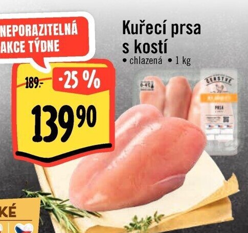 Kuřecí prsa s kostí Albert