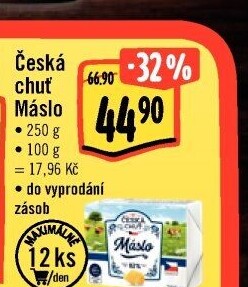 Máslo Česká chuť
