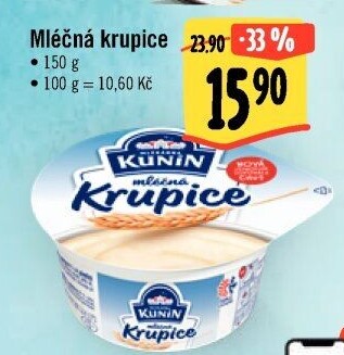 Mléčná krupice Kunín