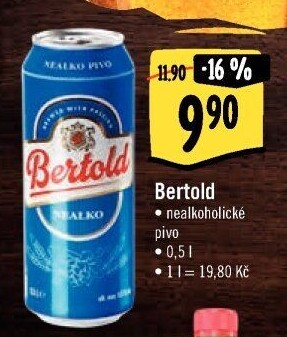 Nealkoholické pivo Bertold