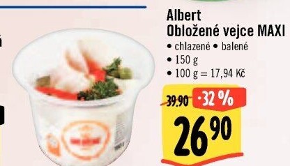 Obložené vejce Albert