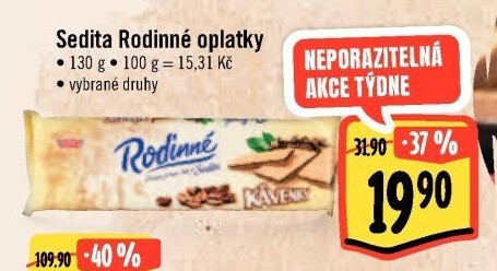 Oplatky Rodinné Sedita