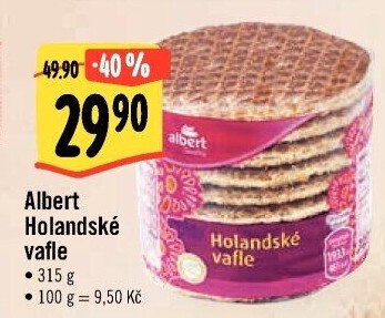 Oplatky vafle Albert Quality