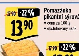 Pikantní sýrová pomazánka