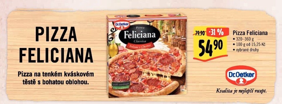 Pizza mražená FelicianaDr. Oetker