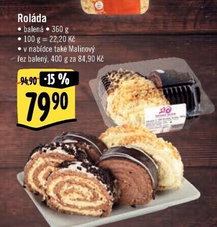 Roláda Smetanová cukrárna