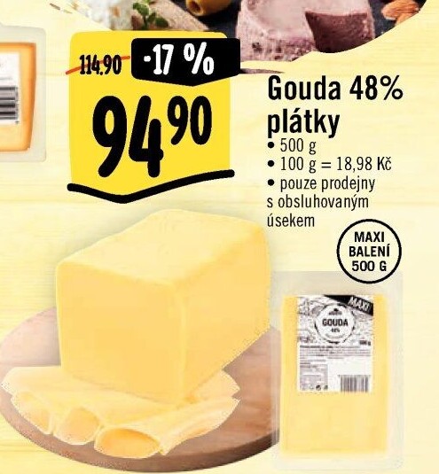 Sýr Gouda 48% Albert