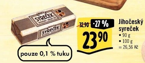 Sýr Syreček Jihočeský Madeta