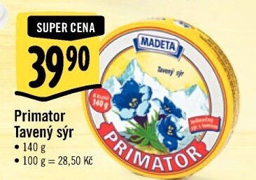 Sýr tavený Primátor Madeta