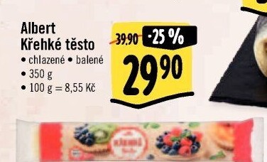 Těsto křehké na koláč Albert