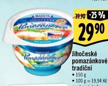 Tradiční pomazánkové Jihočeské Madeta