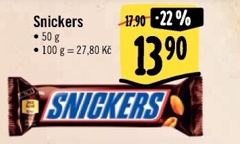Tyčinka Snickers