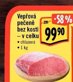 Vepřová pečeně bez kosti