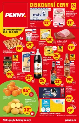 akční leták Penny Market 16.2.2023-22.2.2023