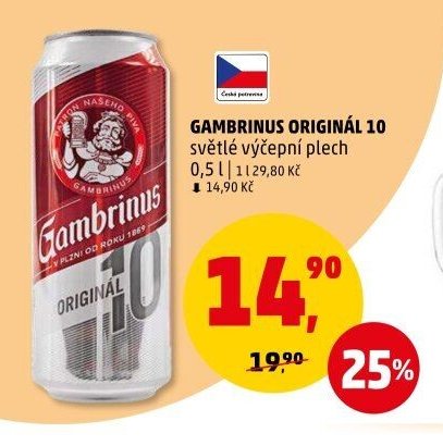 Gambrinus Originál 10