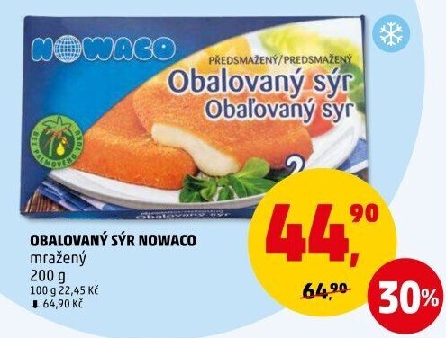 Sýr obalovaný mražený Nowaco