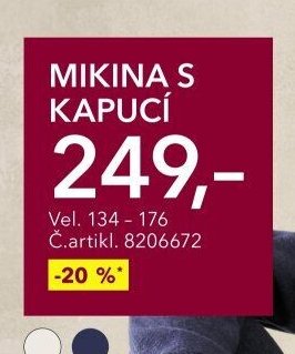 MIKINA S KAPUCÍ