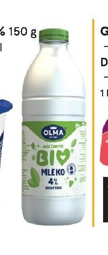 Bio mléko čerstvé 4% 1 l