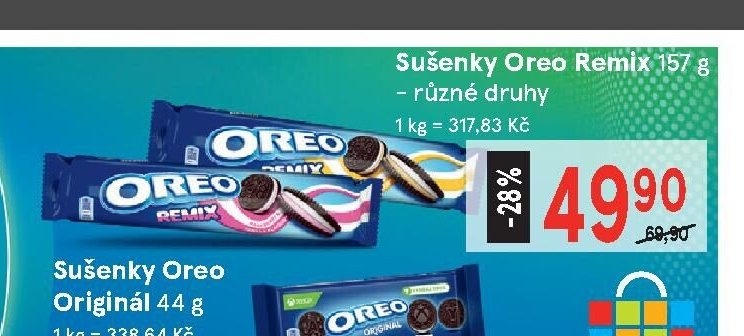Sušenky Oreo Remix 157 g