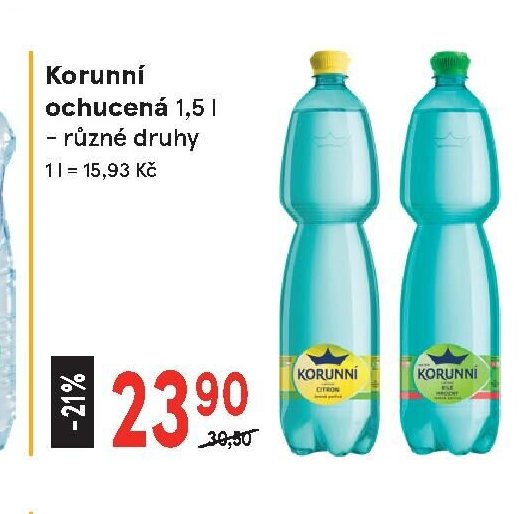 Korunní ochucená 1,5 l