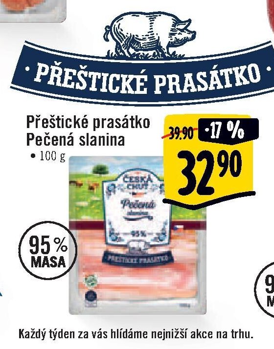 Přeštické prasátko Pečená slanina