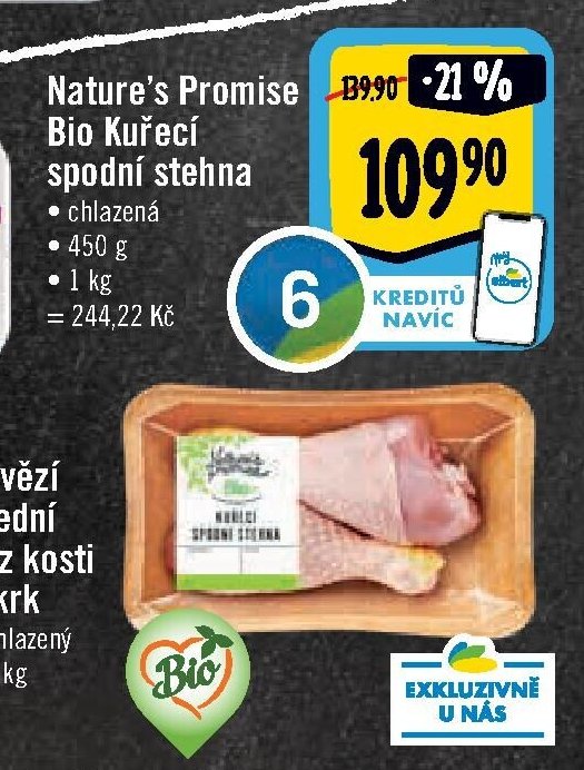 Nature’s Promise Bio Kuřecí spodní stehna