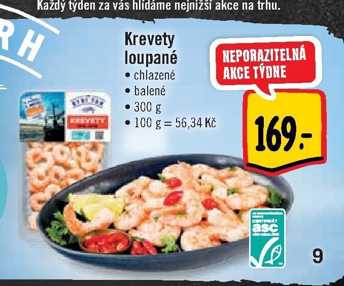 Krevety loupané