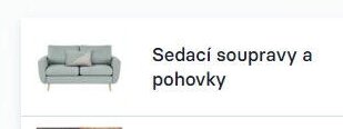 Sedací soupravy a pohovky
