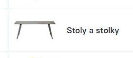 Stoly a stolky
