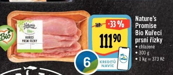 Nature's Promise Bio Kuřecí prsní řízky