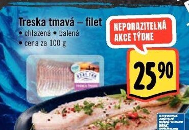 Treska tmavá – filet