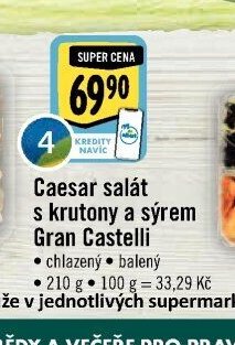 Caesar salát s krutony a sýrem Gran Castelli