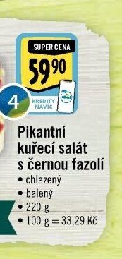 Pikantní kuřecí salát s černou fazolí