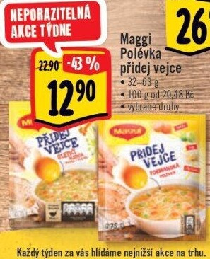 Instantní polévka Přidej vejce Maggi