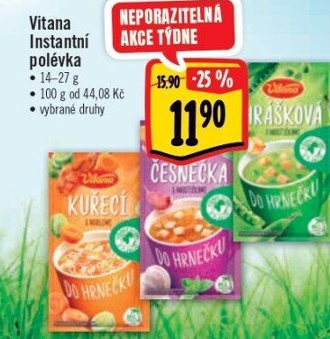 Instantní polévky Vitana