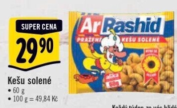 Kešu pražené Ar Rashid