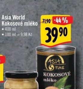 Kokosové mléko Asia World